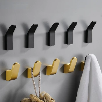 Kūrybiniai neperforuojantys aliuminio lydinio vonios kabliukai Neperforuojantys pastos palto kablys Tualeto vonios kambario rankšluosčių lentyna Vonios kambario aksesuarai