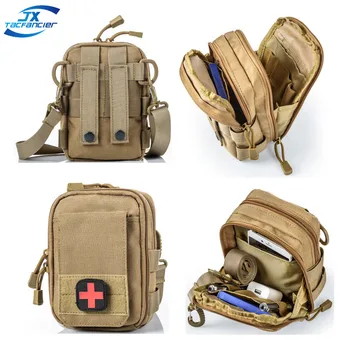 Tactical Molle Waist Bag Military EDC Utility Tool Pocket IFAK Medical First Aid Pouch Outdoor Hiking Hunting Molle Accessories