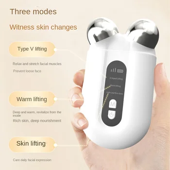 New EMS Micro Current Skincare Instrument V Face Beauty Instrument Roller 3D Lifting and Stangrining Skincare Instrument