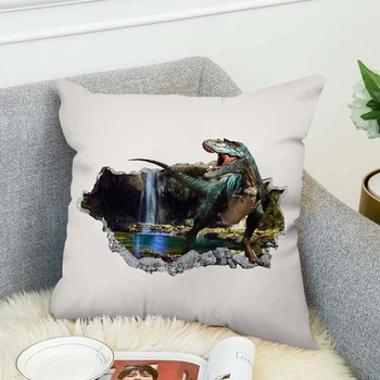 Dinozaurų dekoratyvinis pagalvės užvalkalas pagalvės kėdės pagalvėlės užvalkalui 45x45cm Miegmaišių pagalvės pagalvės užvalkalai 40*40 dekoras 45*45 dėklai 45x45