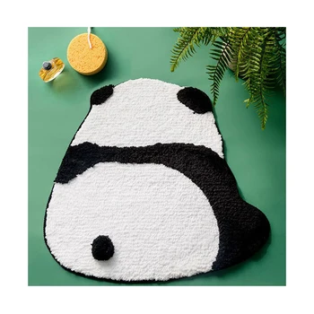 Lovely Panda Kilimas Gyvūnų komiksai Virtuvės kilimas Minkštas flanelinis neslystantis kilimas svetainei Miegamasis Namų dekoro dovanos
