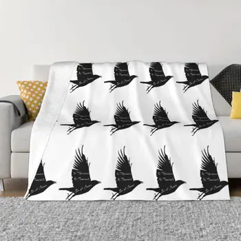 Crow No Mourners No Funerals Blanket Bedverse On The Bed Anime Anime Blanket King Size