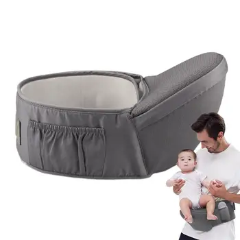 Baby Carrier Waist Stool Walker Sling Belt Hip Seat Baby Carrier su reguliuojama juosmens juosta ir didelės talpos kišene mažyliui