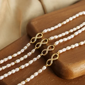 Barokinė natūrali gėlavandenių perlų apyrankė moterims 