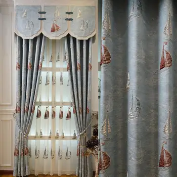 Elegantiškos 4 D žakardo užuolaidos svetainei Langas Miegamojo lango užuolaidos Prabangios elegantiškos užuolaidos Užuolaidos virtuvei/viešbučiui