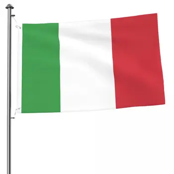 Italijos vėliava Vėliava Sodo vėliava Žalvarinė Grommets 2x3FT vėliava Dvipusė vėliava