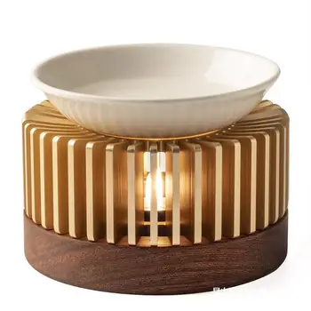 Aromaterapija Tirpstančio vaško lempa Eterinio aliejaus žvakių stalas Buitinis aromatas Sandalmedžio arbata Smilkalų degiklis Lengvas prabangus ornamentas