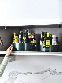 XL virtuvės prieskonių stovas Buitinis rotacinis daugiafunkcinis sojos padažo butelių prieskonių saugojimas