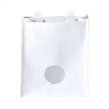 Bakalėjos maišelio laikiklis šiukšlių maišams Pirkinių šiukšlių maišas su kabliukais ir apvalus ištraukimo uosto sienoje montuojamas laikymo maišas