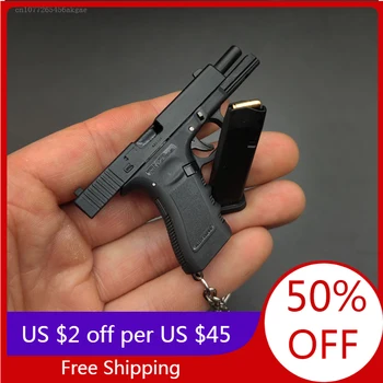 Shell Ejecting 1:3 Glock Alloy Empire Miniatiūrinis žaislinis pistoletas 