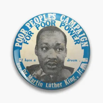 Martin Luther King Jr Poor Peoples Cam Soft Button Pin Badge Cartoon Lover Fashion Decor Metal Funny Clothes Lapel Pin Papuošalai