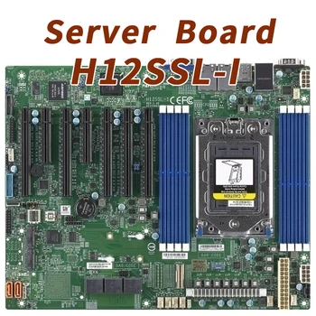 H12SSL-i Supermicro serveriui ATX pagrindinė plokštė Vieno kanalo pagrindinė plokštė AMD EPYC mikroschemų rinkinys 7002/7003