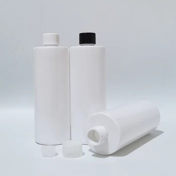 20vnt 350ml tuščias baltas užsukamas dangtelio buteliukas skystam muilui Dušo želė Šampūnas Kelionės Kosmetikos pakuotė