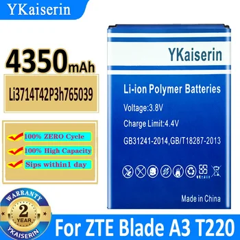Nauja YKaiserin Li3714T42P3H765039 baterija ZTE Blade Q3 T230 T221 T220 A3 AF3 A5 AF5 A5 Pro C341 Telefono 4350mAh telefono baterija