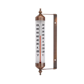 10 colių Naujas aukščiausios kokybės plienas Vidaus / lauko termometras Belaidis dekoratyvinis