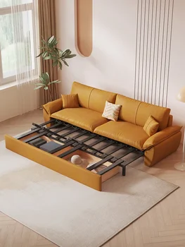 Naujas internete garsus burlaivio sofa lova dvigubos paskirties sofa svetainė mažas vienetas daugiafunkcinė lova