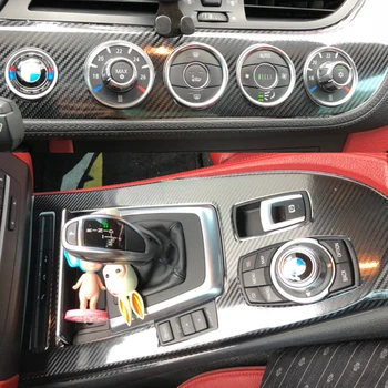 Automobilių stilius 3D 5D anglies pluošto automobilio salonas Centrinė konsolė Spalvų keitimo liejimo lipdukų lipdukai BMW Z4 E89 2009-2016