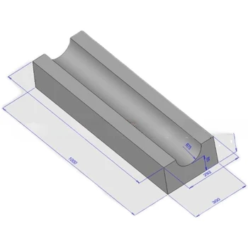 gamybos cemento gaminių formos U formos maitinimo kabelis lovio nutekėjimo dangtis betoninė surenkama plastikinė formos dėžutė