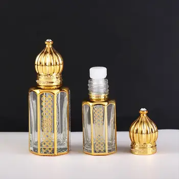 Kosmetikos konteineris Tuščias stiklinis mini skaidrus kvepalų buteliukai Daugkartiniai buteliukai Lašintuvo buteliukai Eterinių aliejų buteliukai