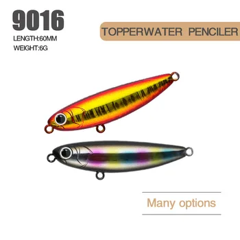 1vnt 60mm 6g plaukiojantis mini pieštukas 8 spalvų dirbtinis masalas kieti masalai upėtakių lydekų masalas Pesca wobbler žvejybos įrankiai Crankbait