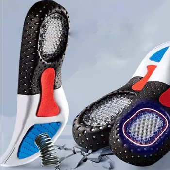 Silikoniniai sportiniai vidpadžiai Ortotinė arkos atrama Sportinė batų pagalvėlė Bėgimo gelio vidpadžiai Vyrai Moterys Ortotinė kvėpuojanti bėgimo pagalvėlė