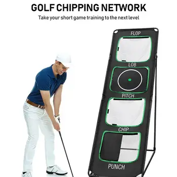 Nešiojamas golfo smulkinimo tinklas, skirtas kiemo lauko taikinių praktikai Pataikyti į tinklus patalpų tikslumo sūpynių treniruočių įrangai