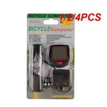 1/2/4PCS Neperšlampamas dviračio ciklas LCD ekranas Skaitmeninis kompiuteris Spidometras dviračio kompiuteris