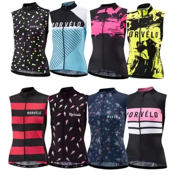 Morvelo Moterų dviračių marškinėlių liemenė 2019 Kalnų dviratis be rankovių džersis Maillot Dviratis nuokalnėje Marškiniai Dviračių apranga