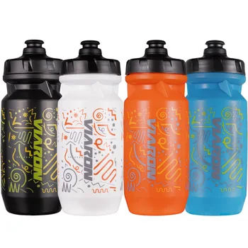 Vėl kalnų dviračių sportinis vandens butelis lauko važiavimas plastikinis vandens puodelis išspausti šoninį nuotėkį dviračio vandens butelis