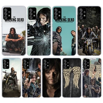 The Walking Dead Daryl Dixon minkštas telefono dėklas, skirtas Samsung Galaxy A51 A50 A71 A70 A10 A20E A30 A40 A41 A31 A21S A11 A6 A7 A8 A9 Pl