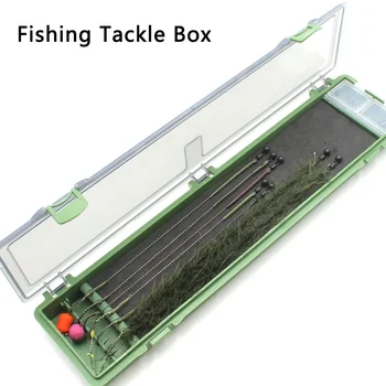 1Piece karpių žvejybos reikmenų laikymo dėžutė su 20 kaiščių tvirta ir patvari Užraktas yra tvirtas PE plastikas Nelengva deformuoti