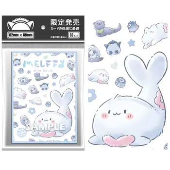 60PCS 62x89mm YU-GI-OH kortelių rankovės Paveikslėlių rankovės Iliustracija Anime Protector kortelės dangtelis stalo žaidimų prekybos kortelėms