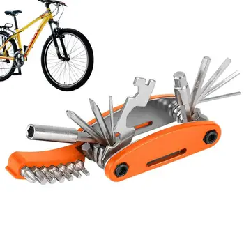 Bike Multi Tool Lengvas kalnų dviračių taisymo įrankių rinkinys 21 In 1 daugiafunkcių remonto įrankių priedai kelių remontui ir