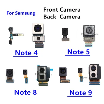 Originali pagrindinė priekinė kamera, skirta Samsung Galaxy Note 8 9 4 5 N910F N920F N950n N960n Note8 note9 Galinė galinė kamera Flex kabelis