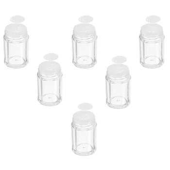 Mini birios pudros buteliukai Tušti pakartotinai užpildomi skaidrūs makiažo kosmetikos dėžutės sijotuvai Blizgučiai Veido akių šešėlių skylės