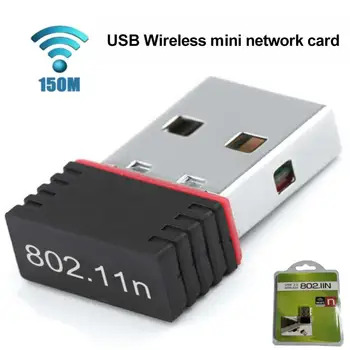 150M Mini USB WiFi Dongle 802.11 B/G/N Belaidžio tinklo adapteris USB2.0 Wifi imtuvas nešiojamųjų kompiuterių kompiuterių kabelių adapteriams