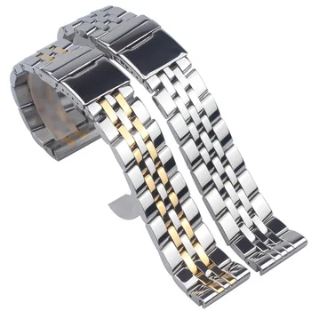 18 20 22 24MM laikrodžių priedų juosta Breitling Avenger Superocean serijos laikrodžių dirželis Kieto plieno metalinė laikrodžio apyrankė
