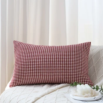 30x50cm Houndstooth pagalvėlės užvalkalas Retro dekoratyvinis pagalvės užvalkalas sofai Namų dekoras Nordic Style Fundas de Cojines svetainė