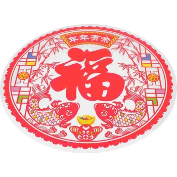 kinų Naujųjų metų langų lipdukai 20vnt Raudonojo pavasario festivalio lipdukai 2024 metai Drakono kinų Naujųjų metų dekoracija