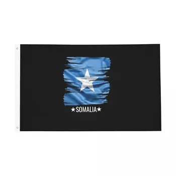 Somalio vėliavos dvipusė vidaus lauko reklamjuostė Somalio dovana 2 įvorės kabanti dekoracija