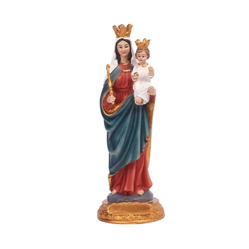 Palaimintoji Marija, laikanti Šventojo vaiko statulos dekoracijas Katalikų religinių dovanų dekoras