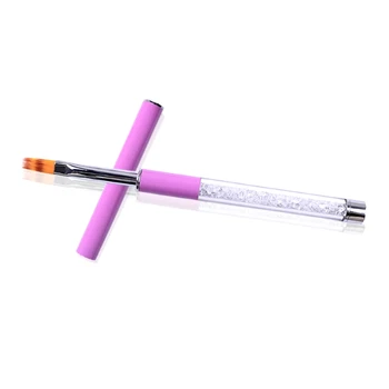 Teptuko rašiklis UV gelio meno dažymo rankena nailono plaukų piešimo manikiūro įrankis Meno aksesuaras