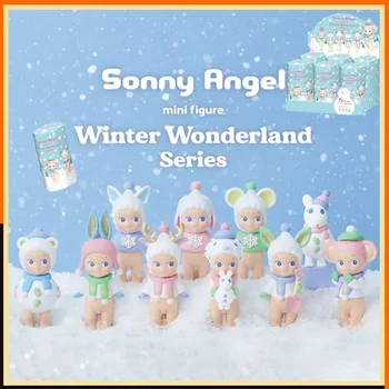 Naujas Sonny Angel Winter Wonderland serijos figūrėlė Mielos mini veiksmo figūrėlės Atsitiktinės paslaptingos animacinių filmų dėžutės Kalėdinis Decora dovanų žaislas