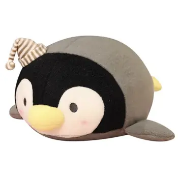 Mielas minkštas gulintis pingvinas Pliušiniai žaislai Įdaryti animaciniai filmukai Gyvūnų lėlė Madingas žaislas vaikams Kūdikis Mielos mergaitės Kalėdų gimtadienio dovanos