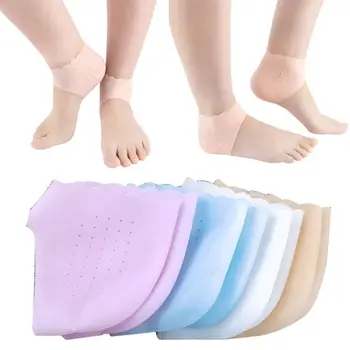 2vnt Silikoninės pėdų priežiūros kojinės Naujos drėkinamosios gelinės kulnas Plonos kojinės su skylutėmis Odos priežiūros apsaugos priemonės