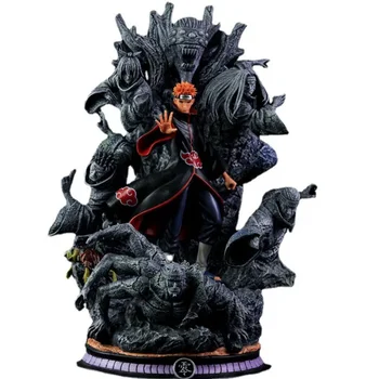 PVC Naruto skausmo viso ilgio portretas Uzumaki Naruto GK Veiksmo figūra Akatsuki figūrėlė Anime modelis Kolekciniai žaislai Figma DĖŽUTĖ