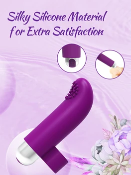 Yoaiv Mini pirštų vibratorius Sekso žaislai moterims G taško stimuliacija Makšties klitoris Masažuoklis Suaugusiems 18+ pūlingas žaislas Moteris Masturbatorius