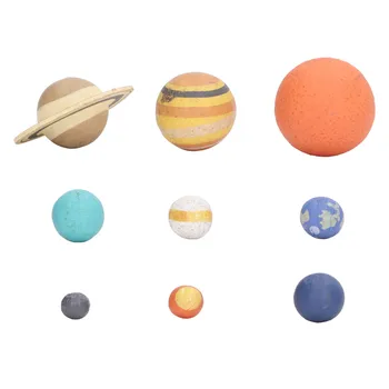 Saulės sistema 9 Planetų modelis PVC Mokslo žaislai Kosminis žaislas Modelis Vaikai Mokomoji Saulės sistema Pažintinis žaidimas