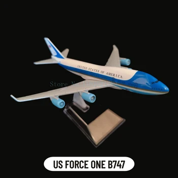 1:400 US Force 1 metalinė kopija 16cm mastelio oro linijų Boeing AIrbus lėktuvo modelis - stulbinanti miniatiūra aviacijos entuziastams