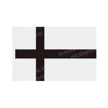 Bendroji Šiaurės kryžiaus vėliava 90 x 150cm 3 x 5ft Custom Banner metalinės skylės Tarpikliai Vidaus ir lauko